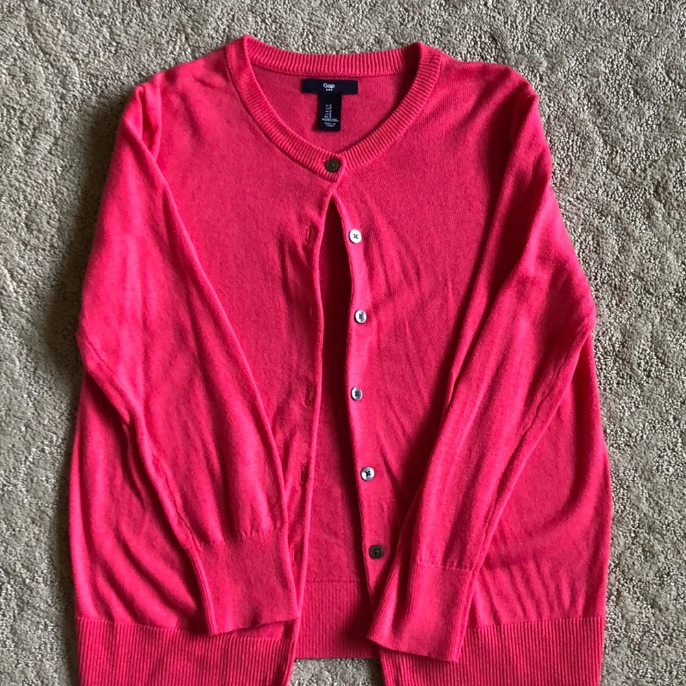 Pink cardigan